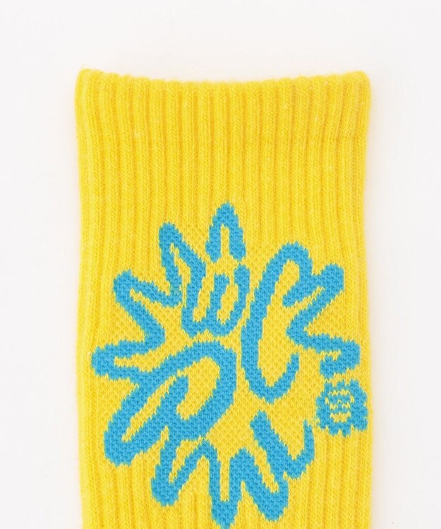 PW CIRCULUS 【虫よけ加工】【WOMEN】サークルロゴ　ミドルソックス  ゴルフ イエロー系