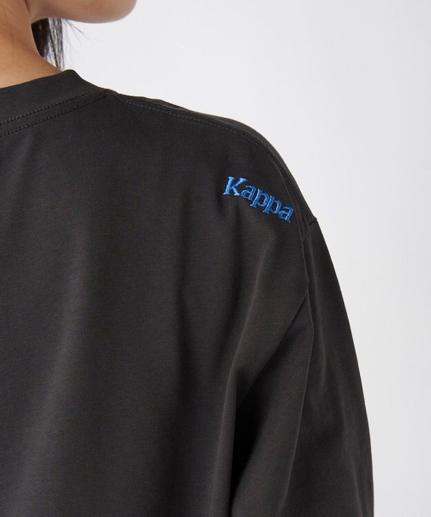 OP／FILA 【Kappa】フロントグラフィック ロンT ブラック