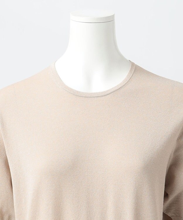 23区 L 【R(アール)】ファインルレックス ハーフスリーブニット ゴールド系