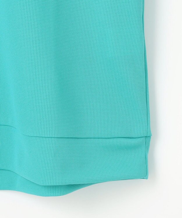 23区GOLF 【MEN】 4色から選べる ミニワッフルモックネック ターコイズブルー系