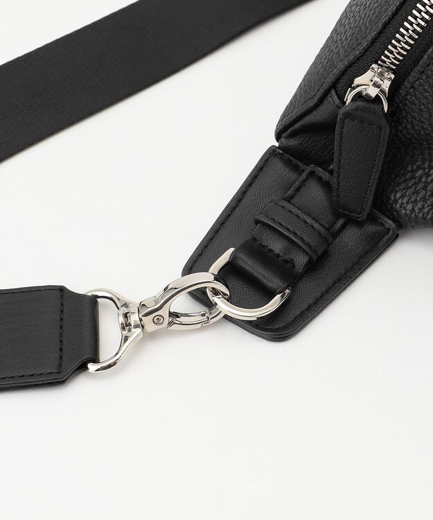 JOSEPH HOMME シンセティックシュリンクレザー　ボディバッグ ブラック系