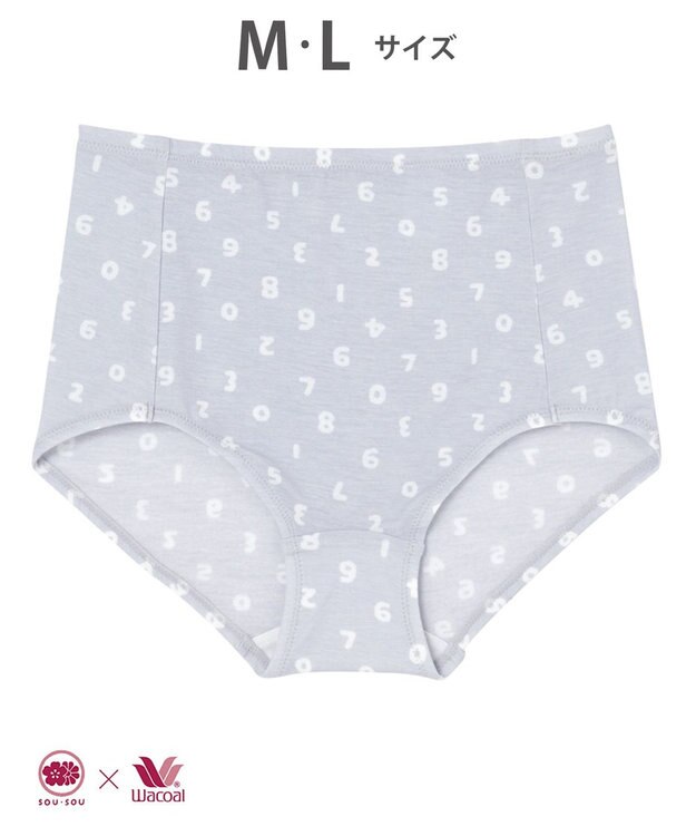 ワコール／睡眠科学 【ショーツ】　SOU・SOU（R）　ベア天竺素材　YBX636とペア　睡眠科学／ワコール　YPX636 グレー