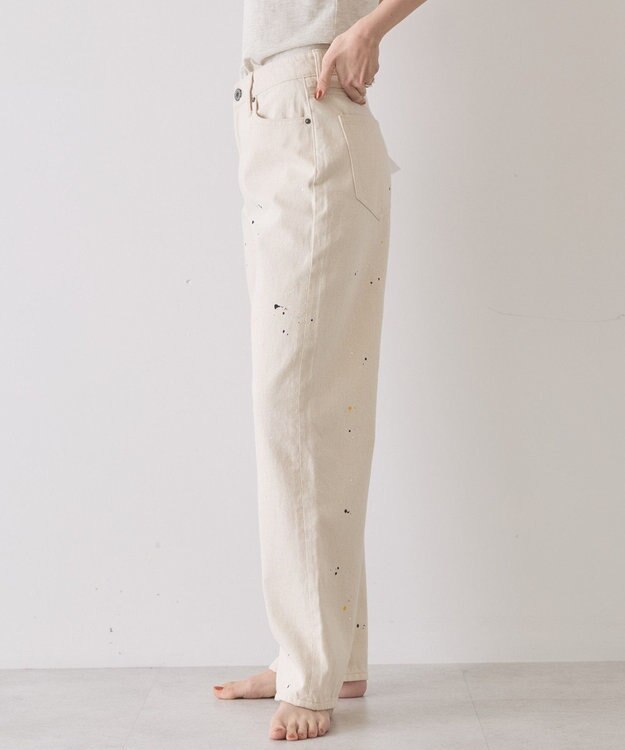 AMERICAN HOLIC ルーズストレートペイントデニム White