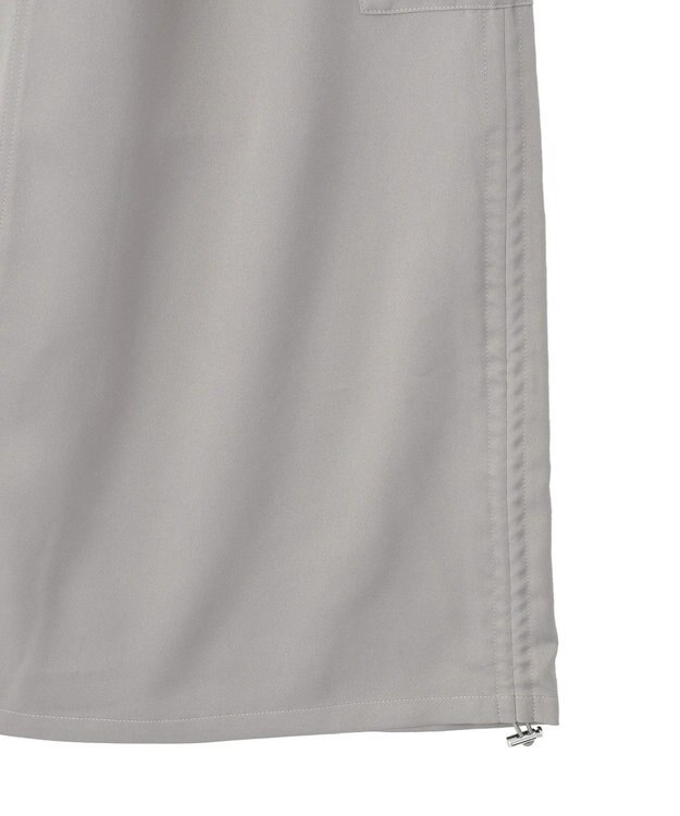 Green Parks サテンカーゴスカート Gray