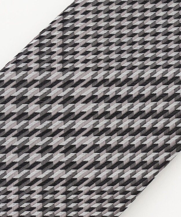 JOSEPH HOMME 【日本製】アブストラクトグレンチェック　ネクタイ ブラウン系3