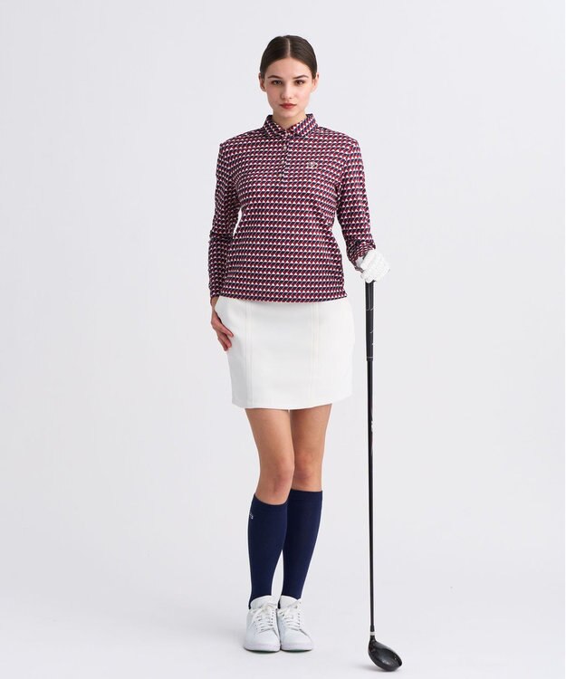 23区GOLF 【WOMEN】ライトダンボールストレッチスカート ホワイト系