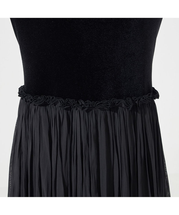 Chacott velour combi dress ブラック（ロベット）