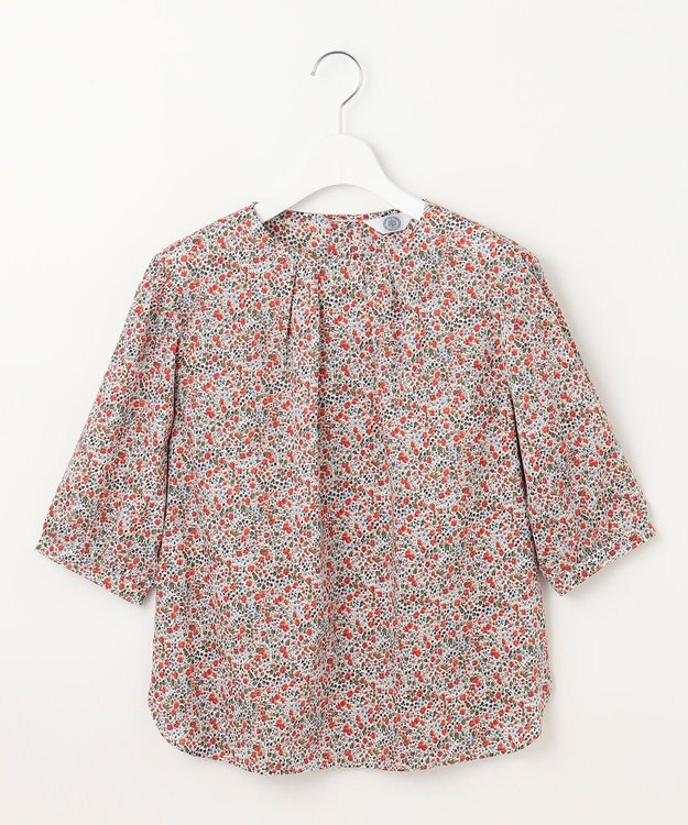 J.PRESS LADIES L 【洗える】LIBERTY Joanna Louise/Phoebe クルーネック ブラウス オレンジ系5