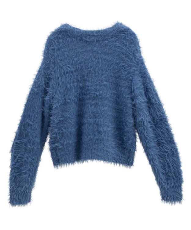 Green Parks ・Ｐｅｔｉｔ　Ｆｌｅｕｒ　シャギーニットカーディガン Blue