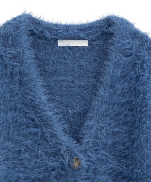 Green Parks ・Ｐｅｔｉｔ　Ｆｌｅｕｒ　シャギーニットカーディガン Blue