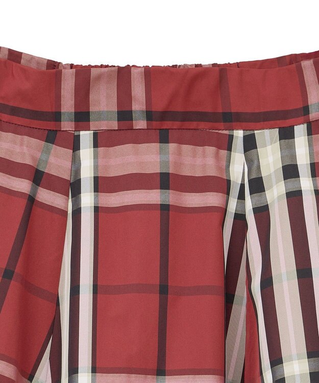 YECCA VECCA 【撥水】メモリーフレアスカート Red