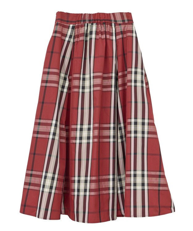 YECCA VECCA 【撥水】メモリーフレアスカート Red