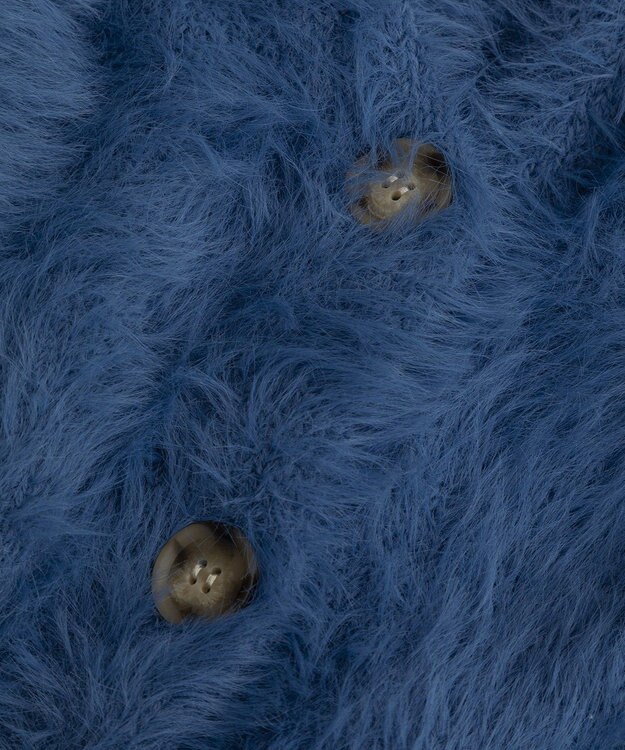 Green Parks ・Ｐｅｔｉｔ　Ｆｌｅｕｒ　シャギーニットカーディガン Blue