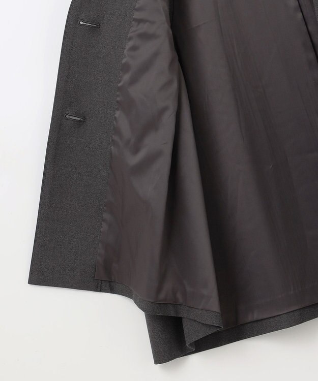 #Newans 【セレモニーにも】〈亀恭子さんコラボ〉サイドギャザージレ グレー