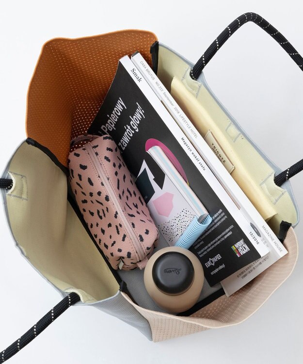 TRICOTE 【 軽くて丈夫・A4サイズ対応】ニットカラーバッグ 82BEIGE