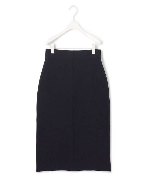 ICB 【洗える】 シンセティックハイゲージ ニットスカート ネイビー系