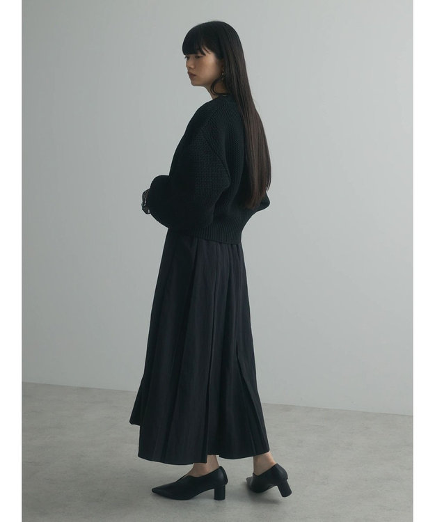 Green Parks armonia．フレアスカート Black