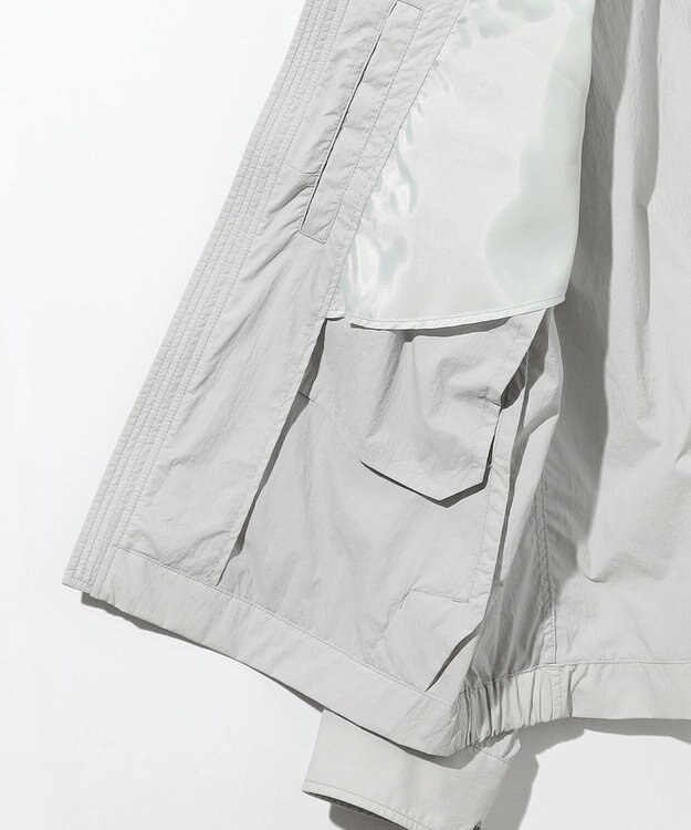 JOSEPH ABBOUD 【軽量/ストレッチ/撥水】ライトワッシャーストレッチ ショートブルゾン ライトグレー系