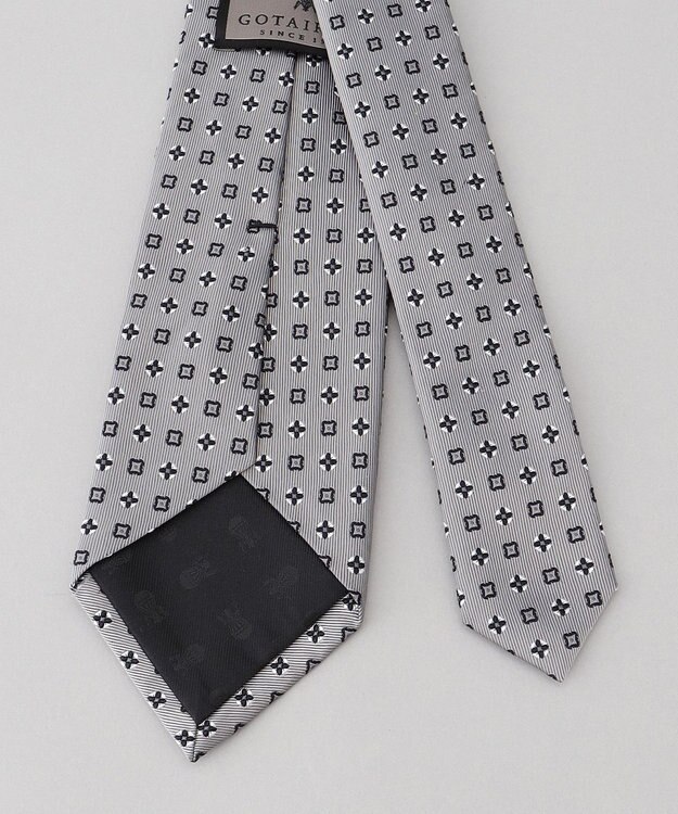 GOTAIRIKU 【日本製】ネクタイ_小紋柄 ライトグレー系8