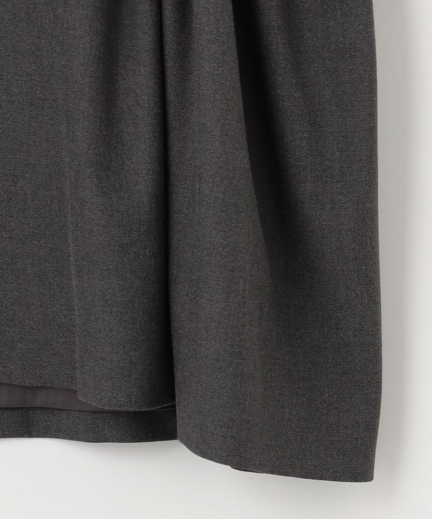 #Newans 【セレモニーにも】〈亀恭子さんコラボ〉サイドギャザージレ グレー