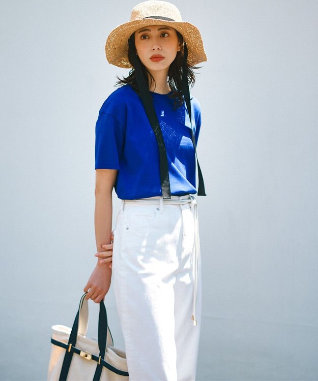 23区 S 【CLASSY.6月号掲載/洗える】23区DENIM コクーンシルエット パンツ [WEB限定]ホワイト系