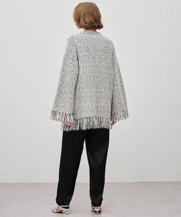 uncrave ツイードニット ジャケット オフ×ブラック