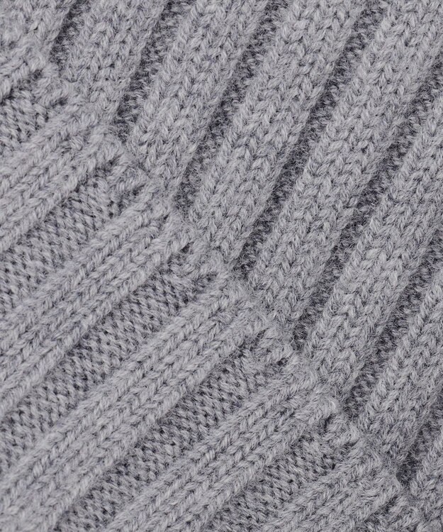 uncrave 【洗える】メリノウール ショートカーディガン（uncrave WHITE） ミッドグレー