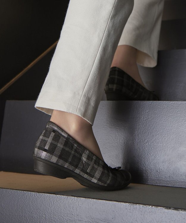 ASICS WALKING ペダラ レディース 2.0cm ヒール ブラック系