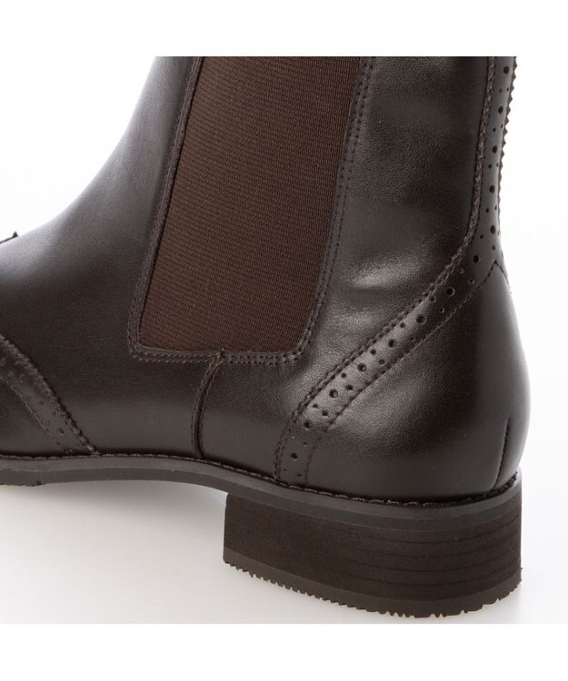 ing <ing>サイドゴアトラッドショートブーツ ダークブラウン