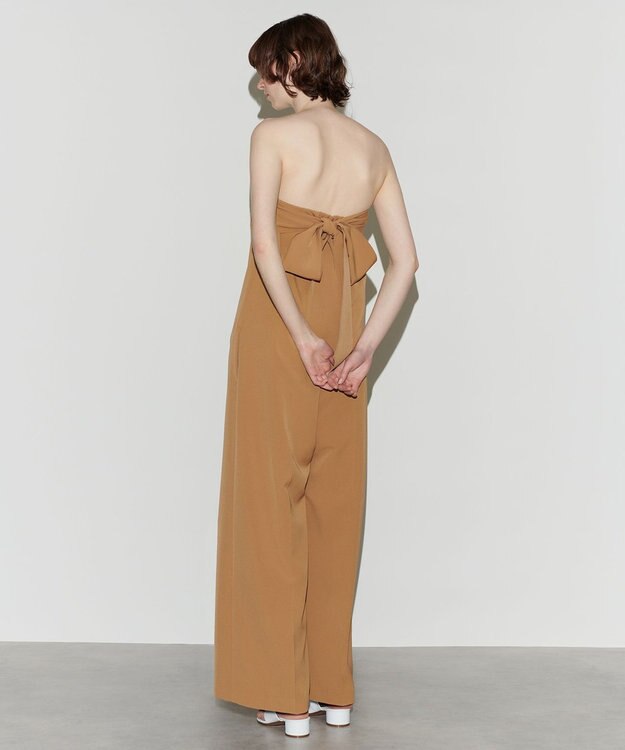 NAVE 【Nave　洗える】バッグリボンオールインワン キャメル系