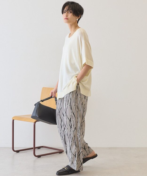 AMERICAN HOLIC 【前後2WAY】ポンチョニット Ivory