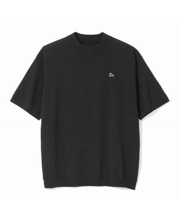 ZERO HALLIBURTON ニットモックネックTシャツ ZHG-M5S9b 82959 ブラック