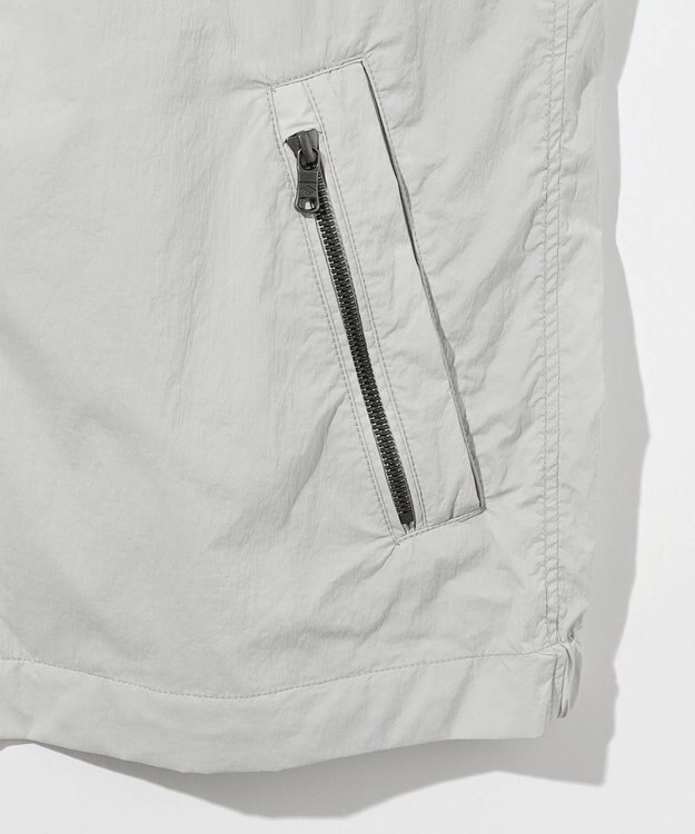 JOSEPH ABBOUD 【軽量/ストレッチ/撥水】ライトワッシャーストレッチ ショートブルゾン ライトグレー系
