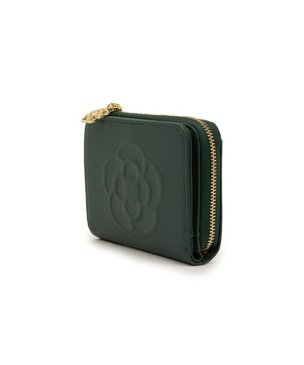 CLATHAS ワッフル 二つ折り財布 グリーン