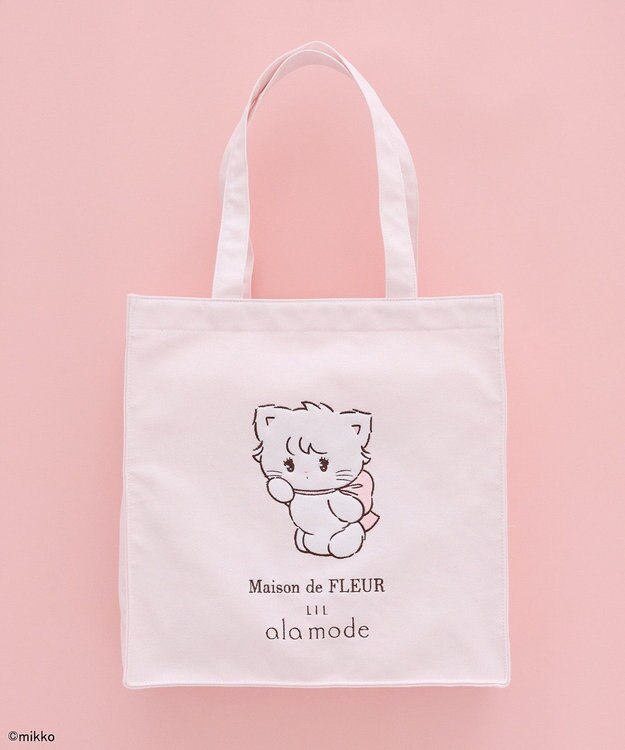 Maison de FLEUR Lil ala mode スクエアトートバッグ Light Pink