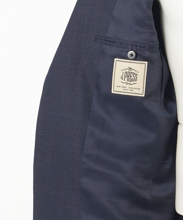 J.PRESS MEN 【ESSENTIAL CLOTHING】ブリーザブルメッシュクロス スーツ ネイビー系