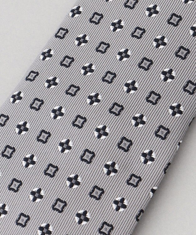 GOTAIRIKU 【日本製】ネクタイ_小紋柄 ライトグレー系8