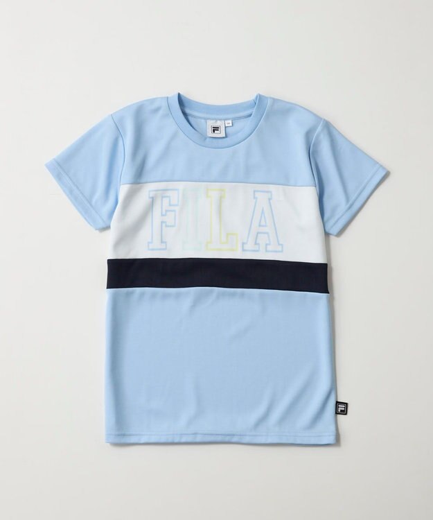OP／FILA 【FILA】ドライピケ半袖Tシャツ サックス