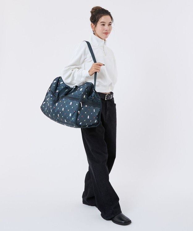 LeSportsac DELUXE LG WEEKENDER/ミッフィーオーチャードグリーン ミッフィーオーチャードグリーン