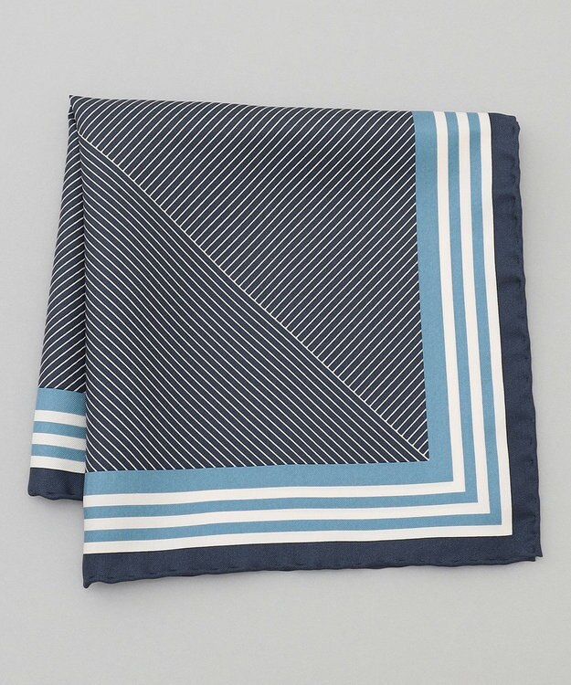 GOTAIRIKU 【日本製】シルク100% ポケットチーフ_25年春夏限定色 ブルー系8