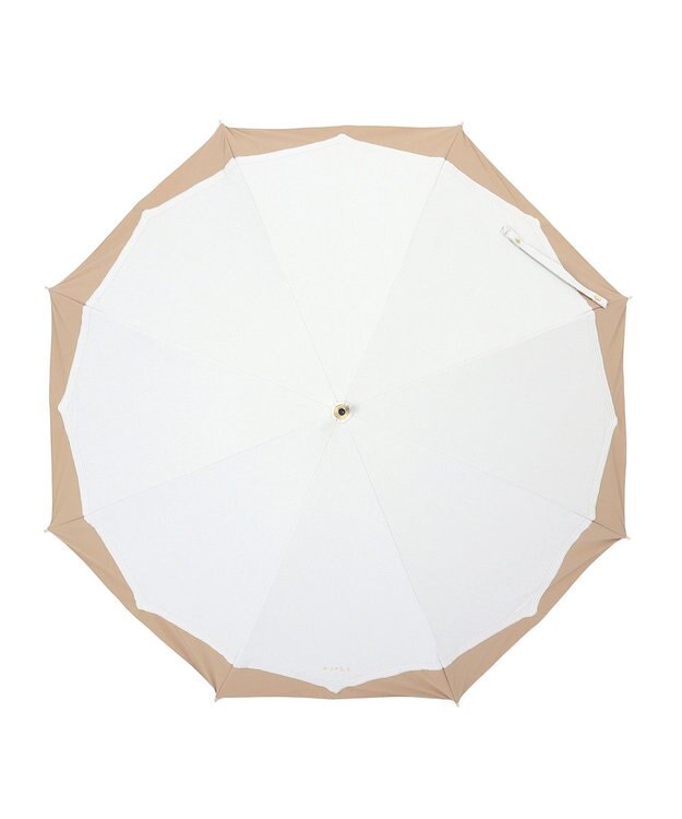 MOONBAT 【フルラ （FURLA）】晴雨兼用日傘　バイカラーキルティングステッチ ホワイト