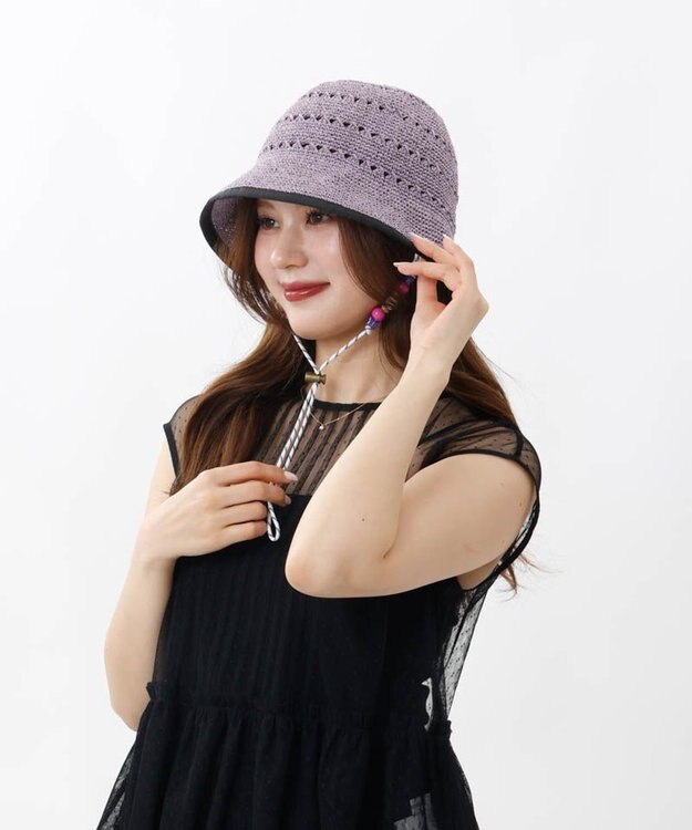 AURORA 【 ANNA SUI（アナ スイ）】ペーパーボンネット パープル