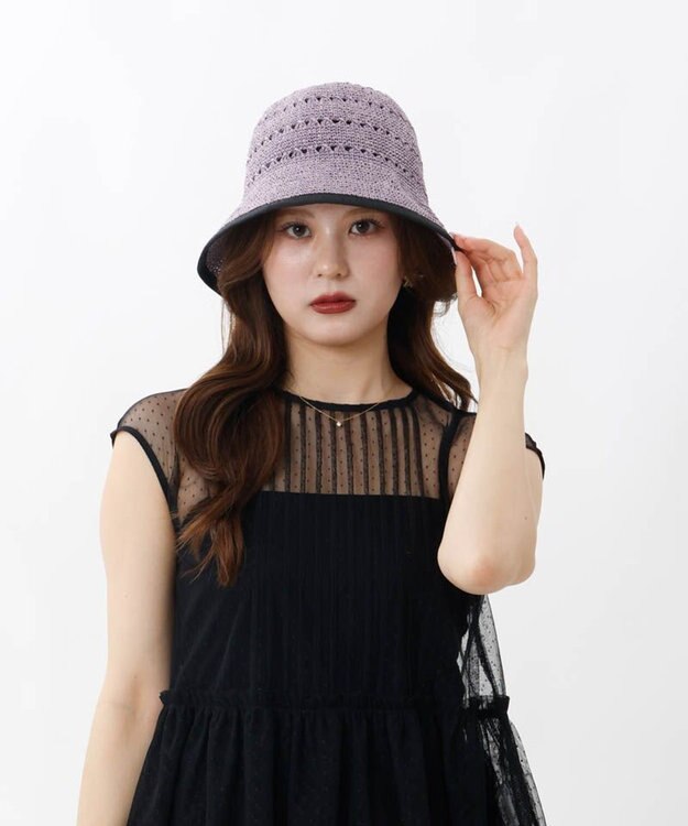 AURORA 【 ANNA SUI（アナ スイ）】ペーパーボンネット パープル