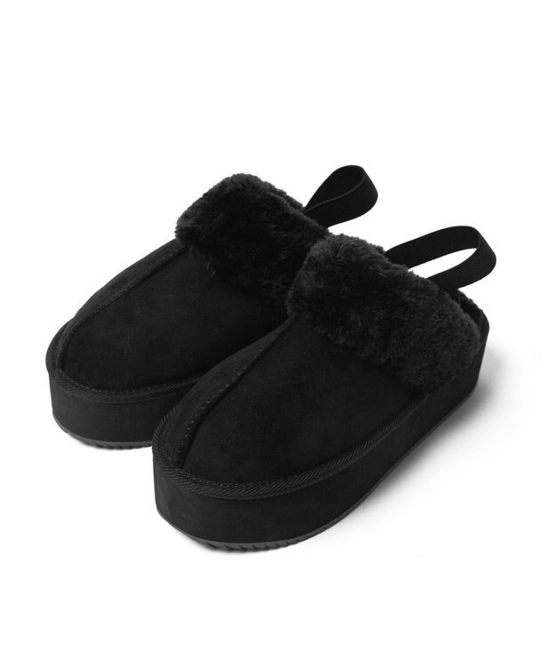 WEGO 厚底Fムートンサボ ブラック