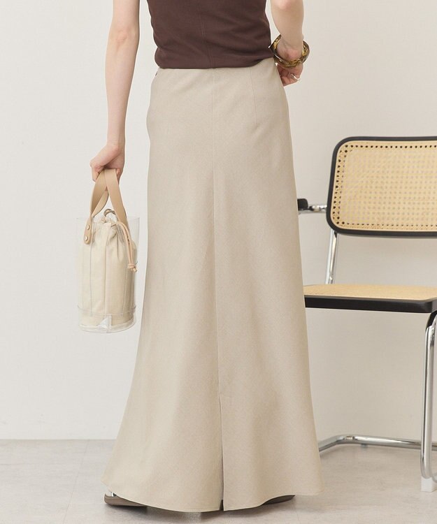 AMERICAN HOLIC リネンライクマーメイドスカート Gray Beige