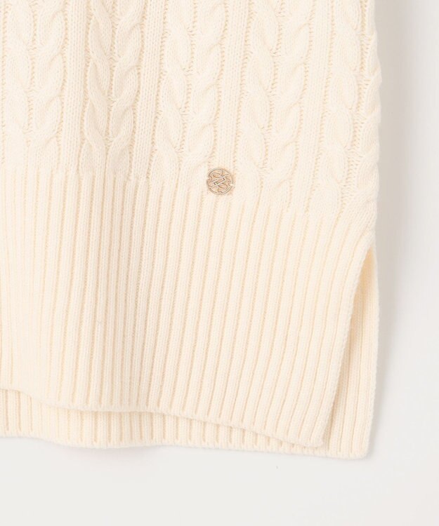 組曲 バルキーケーブル ニット アイボリー系