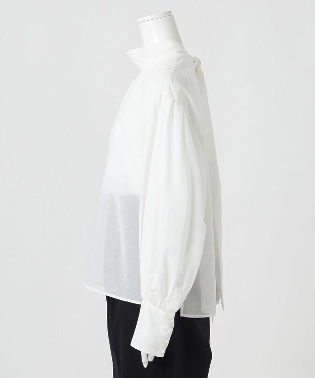 23区 【エステータ】コットンオーガンジー ブラウス ホワイト系