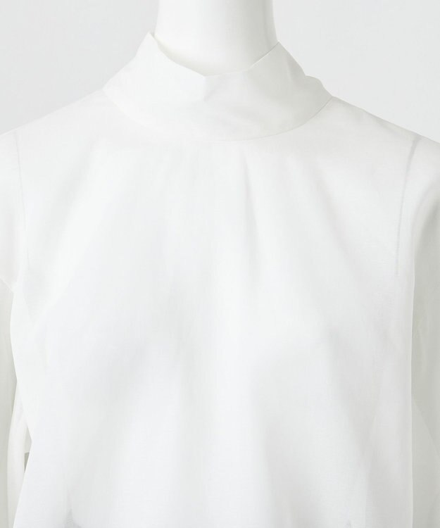 23区 【エステータ】コットンオーガンジー ブラウス ホワイト系