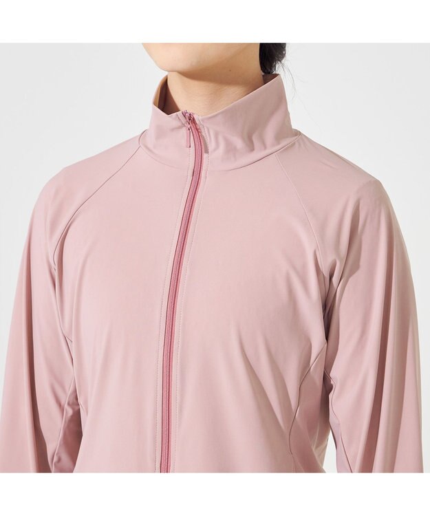 Chacott ジュニア　ウォームアップジャケット グレイッシュローズ