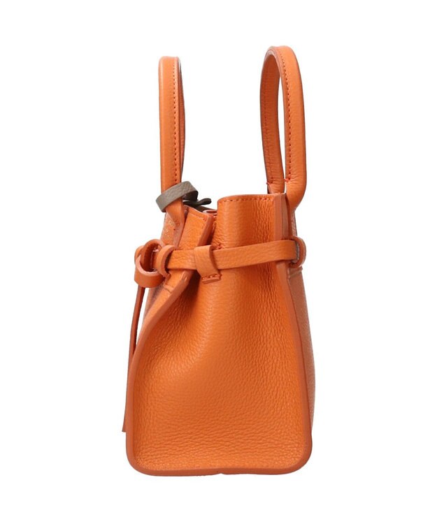 INTER-CHAUSSURES 【Christian Villa】スモールサイズレザーハンドバッグ オレンジ